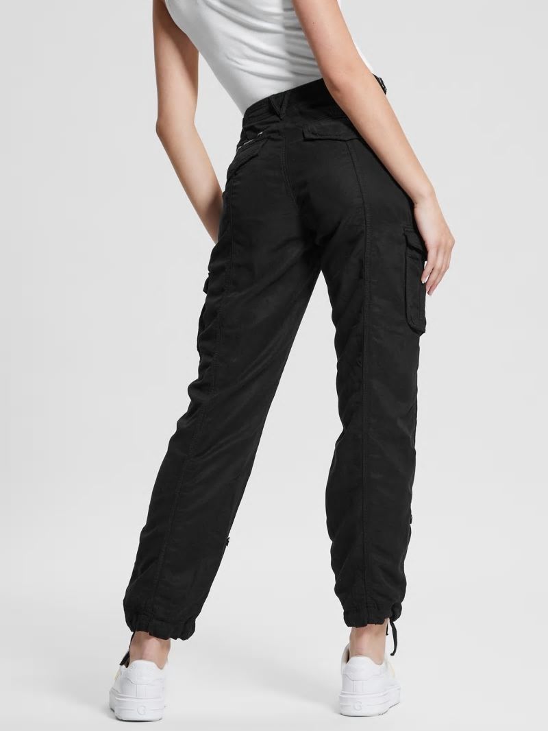 Guess Eco Nessi Cargo Pants - Jet Black Multi Guess Eco Nessi Cargo Pants - Jet Black Multi