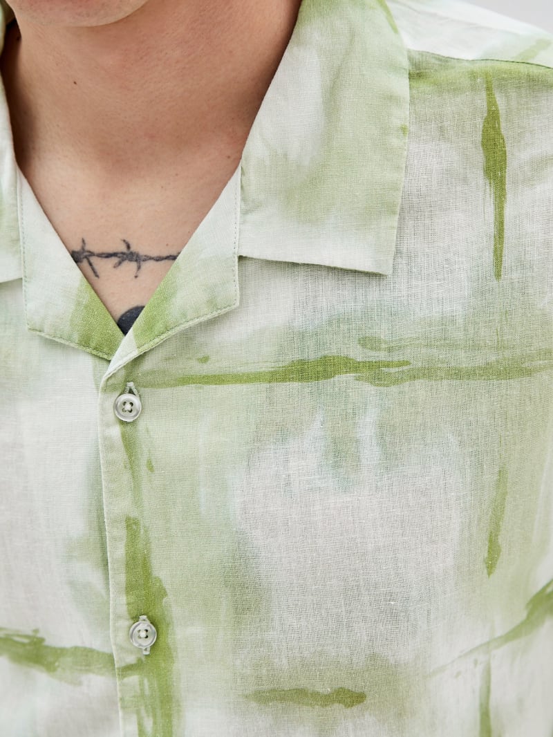 Guess GUESS Originals Painter Shirt - Green Fairway Multi Guess GUESS Originals Painter Shirt - Green Fairway Multi