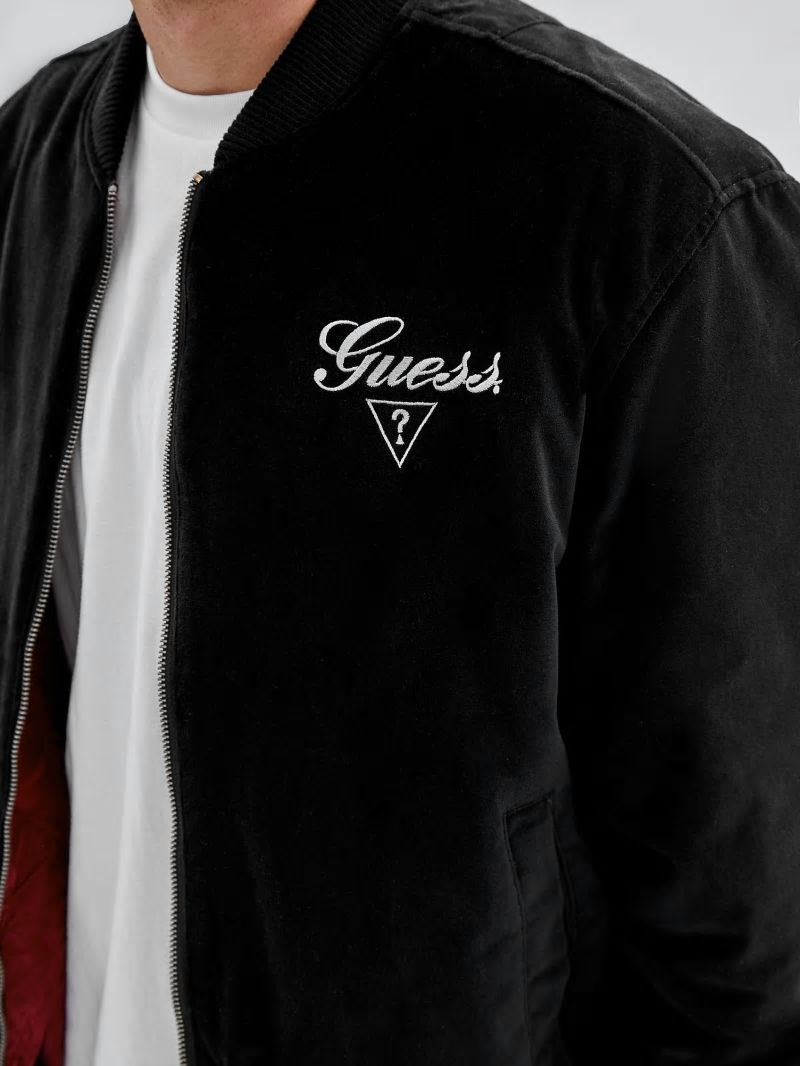 Guess GUESS Originals Reversible Flight Jacket - Black Guess GUESS Originals Reversible Flight Jacket - Black