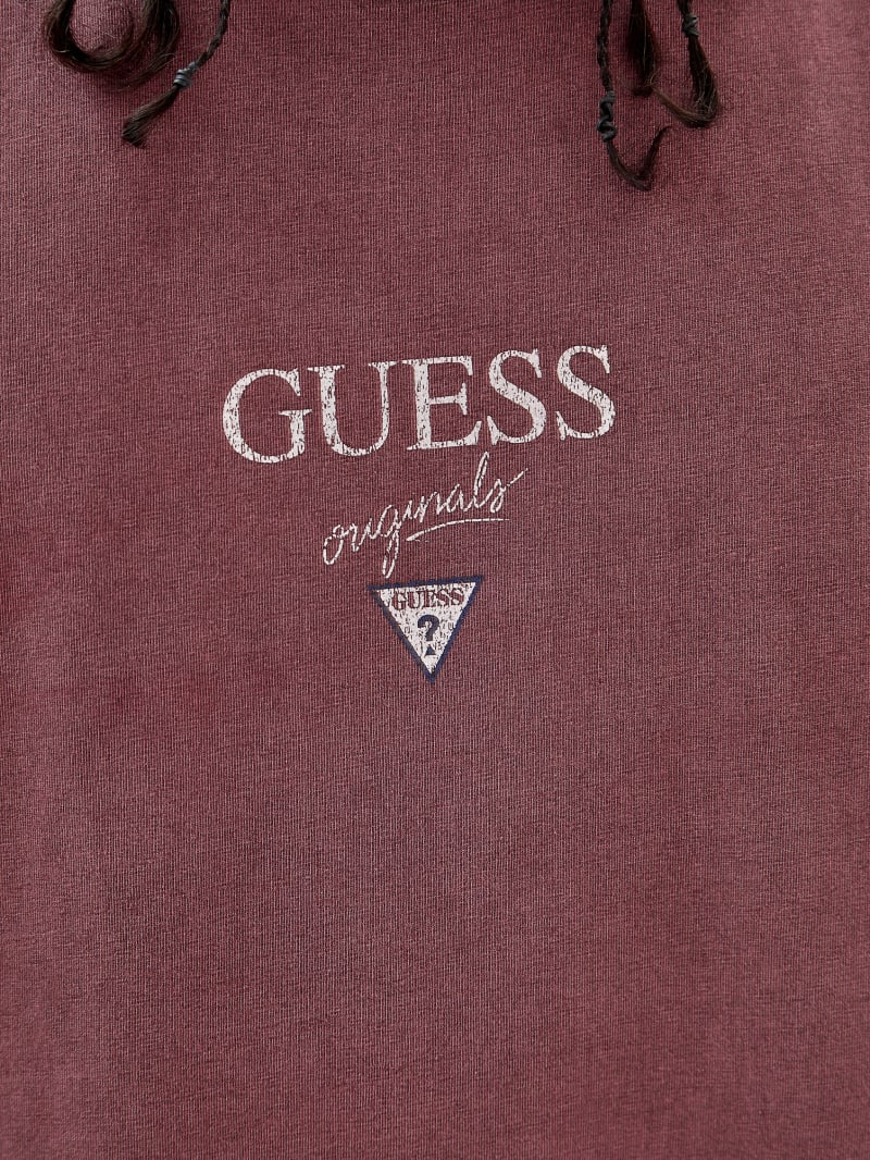 Guess GUESS Originals Printed Baker Logo Tee - Distressed Damson Multi Guess GUESS Originals Printed Baker Logo Tee - Distressed Damson Multi