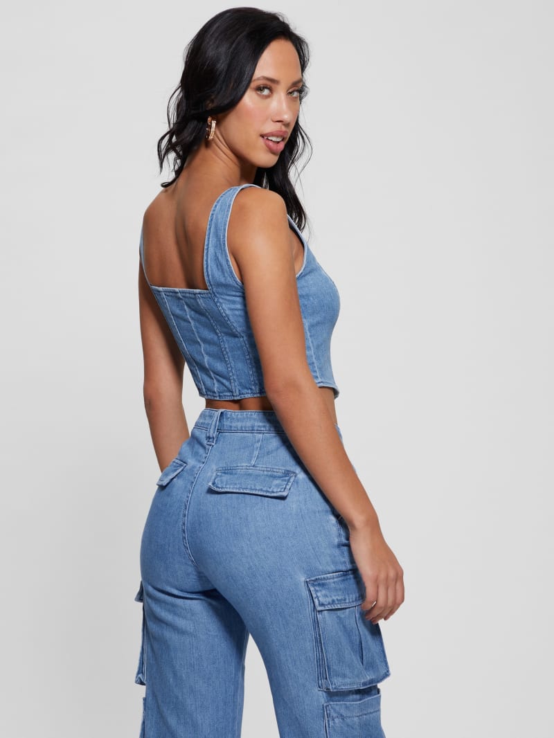 Guess Neil Denim Bustier - June Lake Guess Neil Denim Bustier - June Lake