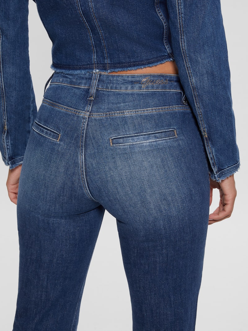 Guess Eco Chain Pocket Sexy Bootcut Jeans - Enlinghtment Dark Guess Eco Chain Pocket Sexy Bootcut Jeans - Enlinghtment Dark