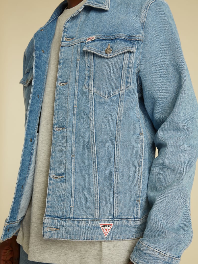 Guess GUESS Originals Kit Denim Jacket - Go Vintage Light Wash Guess GUESS Originals Kit Denim Jacket - Go Vintage Light Wash