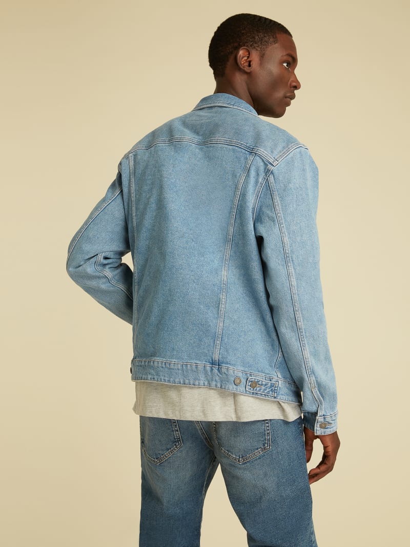 Guess GUESS Originals Kit Denim Jacket - Go Vintage Light Wash Guess GUESS Originals Kit Denim Jacket - Go Vintage Light Wash