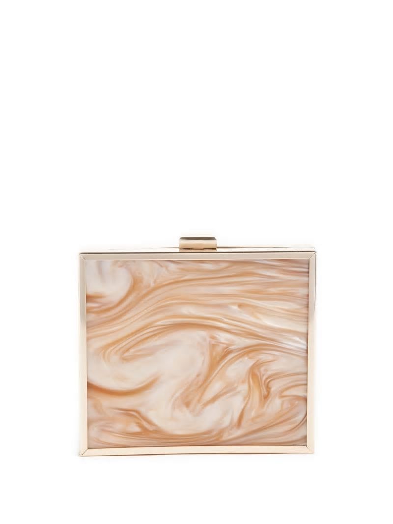 Guess Sutton Box Clutch - Silver/Gold Guess Sutton Box Clutch - Silver/Gold