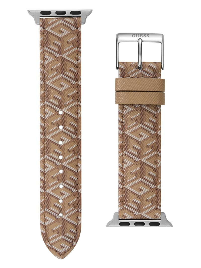 Guess G-Cube Brown Leather 38-40 mm Band for Apple Watch® - Taupe Guess G-Cube Brown Leather 38-40 mm Band for Apple Watch® - Taupe