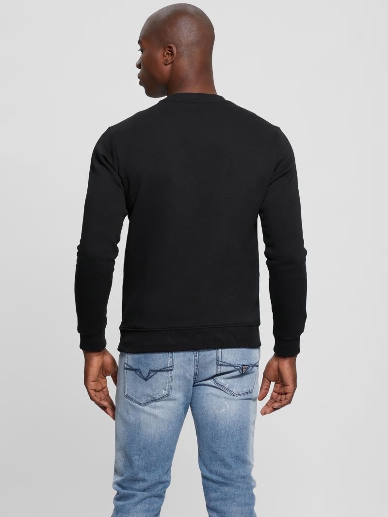Guess Graphic Crewneck Sweatshirt - Black Guess Graphic Crewneck Sweatshirt - Black