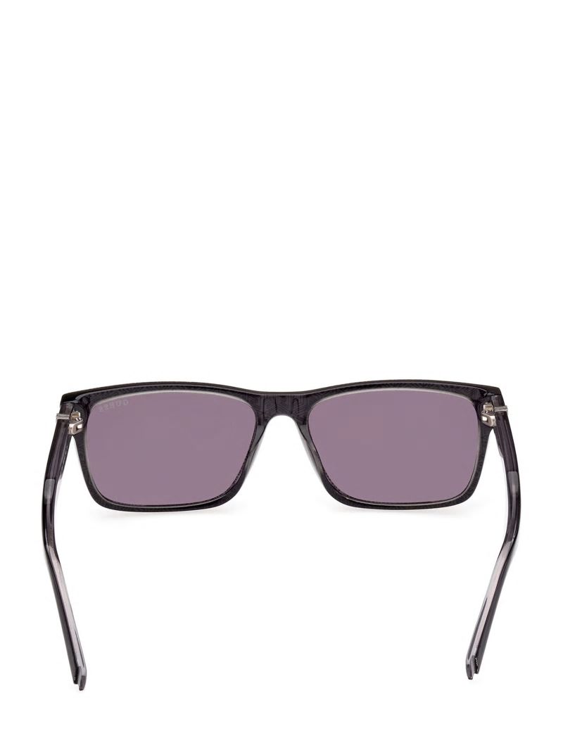 Guess Myles Plastic Square G Cube Sunglasses - Brown Guess Myles Plastic Square G Cube Sunglasses - Brown