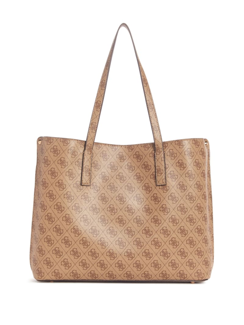 Guess Meridian Quattro G Girlfriend Tote - Latte Logo Guess Meridian Quattro G Girlfriend Tote - Latte Logo