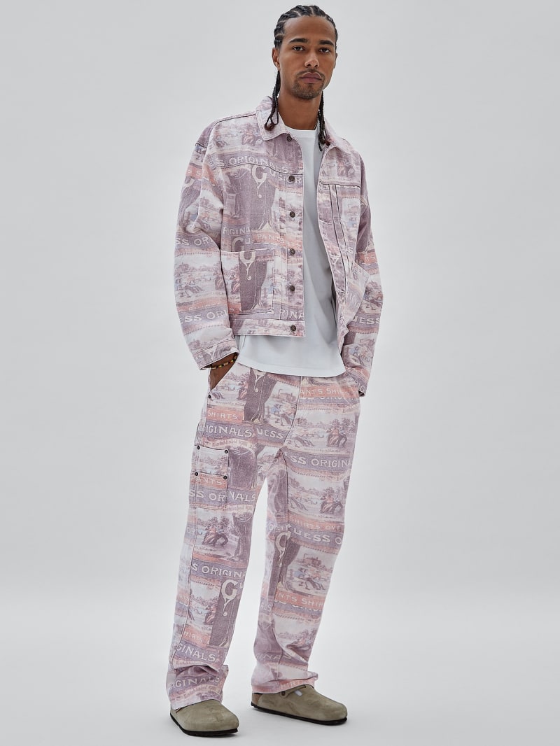 Guess GUESS Originals Vintage Carpenter Pants - Vintage Ranch Print Guess GUESS Originals Vintage Carpenter Pants - Vintage Ranch Print