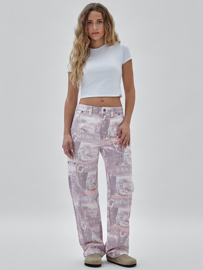 Guess GUESS Originals Vintage Carpenter Pants - Vintage Ranch Print Guess GUESS Originals Vintage Carpenter Pants - Vintage Ranch Print