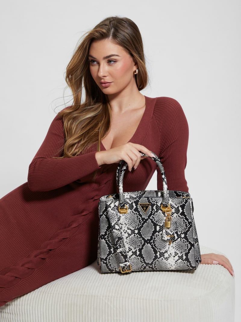 Guess Ales Girlfriend Satchel - Bc Whisker Wash Guess Ales Girlfriend Satchel - Bc Whisker Wash