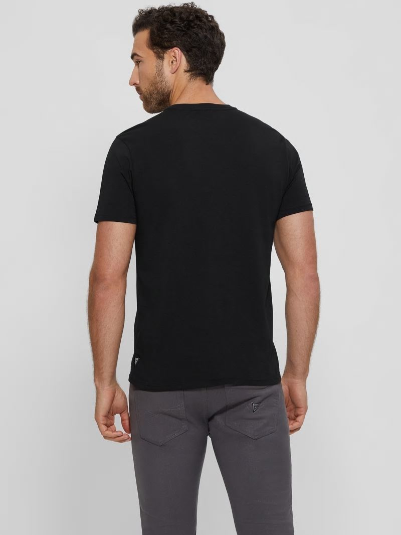 Guess Iridescent Signature Tee - Black Guess Iridescent Signature Tee - Black