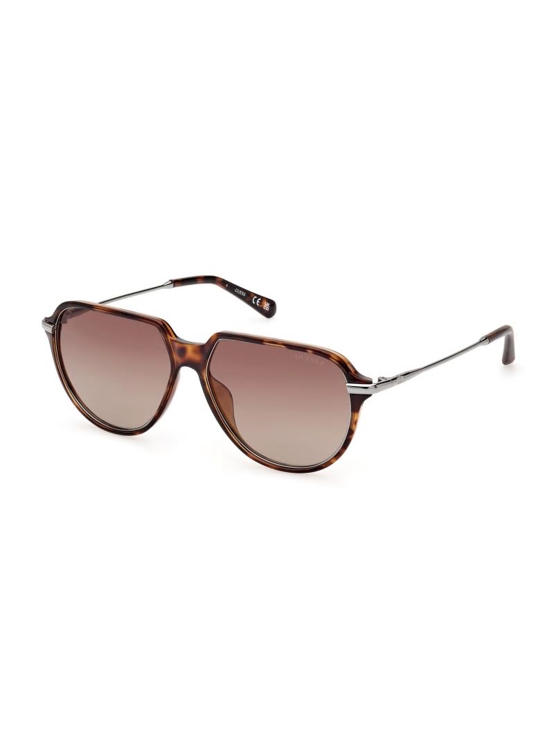 Guess Plastic Aviator Sunglasses - Tort W Black Guess Plastic Aviator Sunglasses - Tort W Black