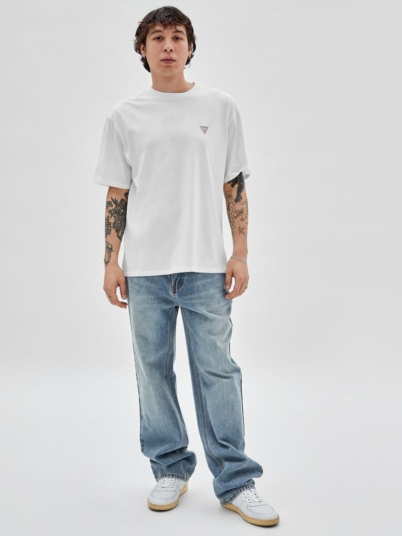 Guess GUESS Originals Triangle Logo Tee - White Peaks Guess GUESS Originals Triangle Logo Tee - White Peaks