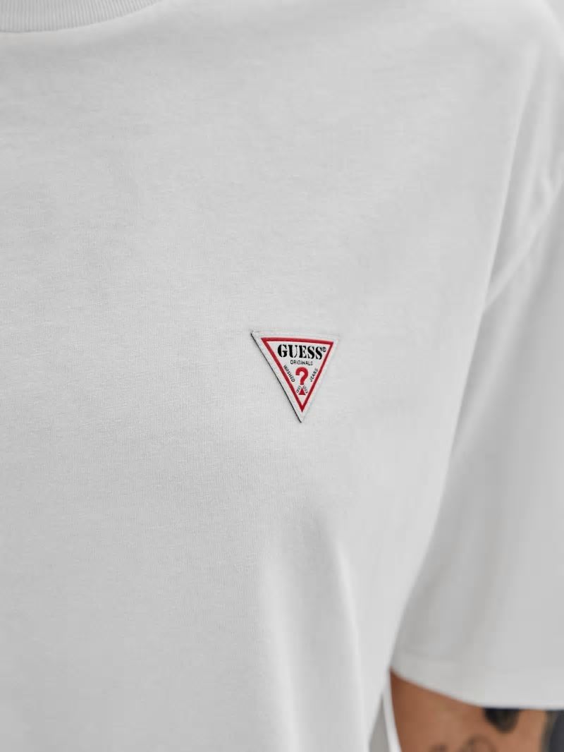 Guess GUESS Originals Triangle Logo Tee - White Peaks Guess GUESS Originals Triangle Logo Tee - White Peaks