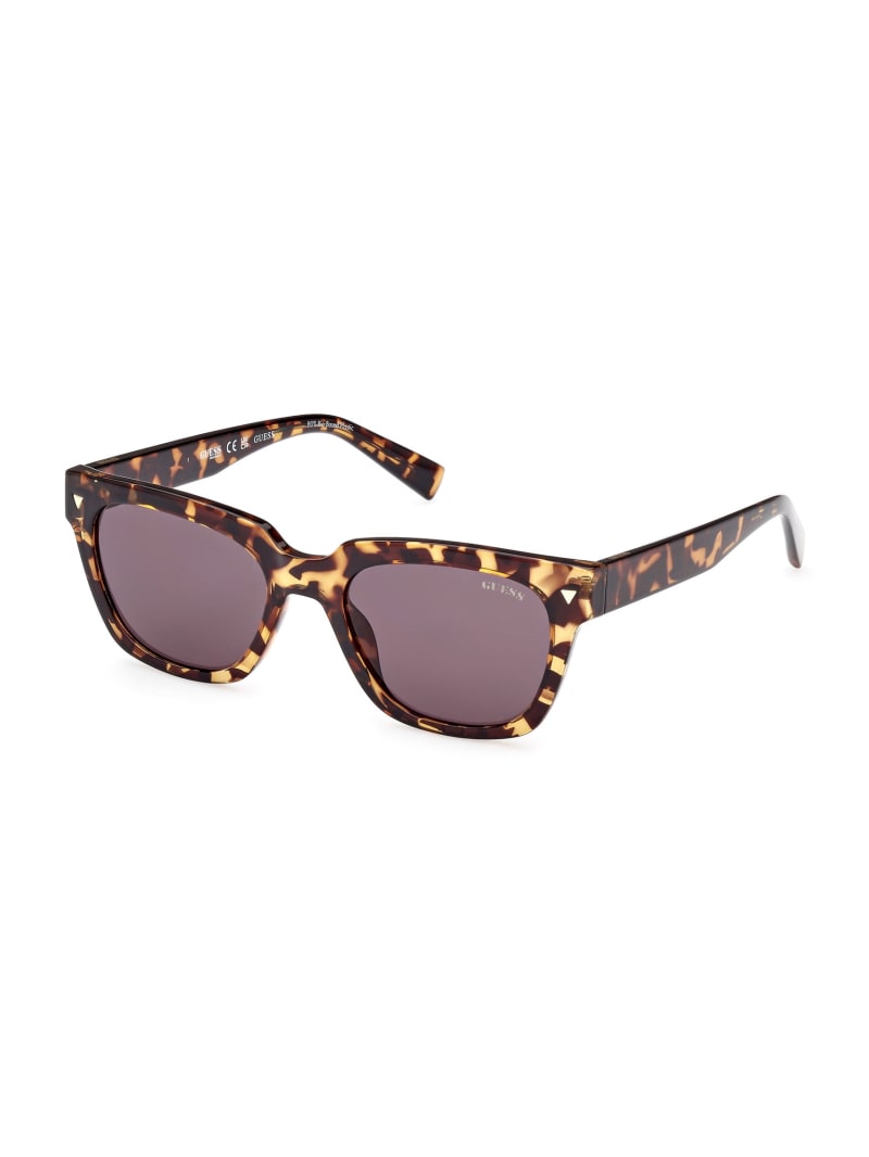 Guess GUESS Originals Square Logo Sunglasses - Brown Guess GUESS Originals Square Logo Sunglasses - Brown