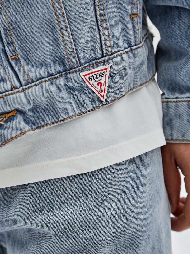 Guess GUESS Originals Denim Kit Jacket - Go Leo Lt Wash Guess GUESS Originals Denim Kit Jacket - Go Leo Lt Wash