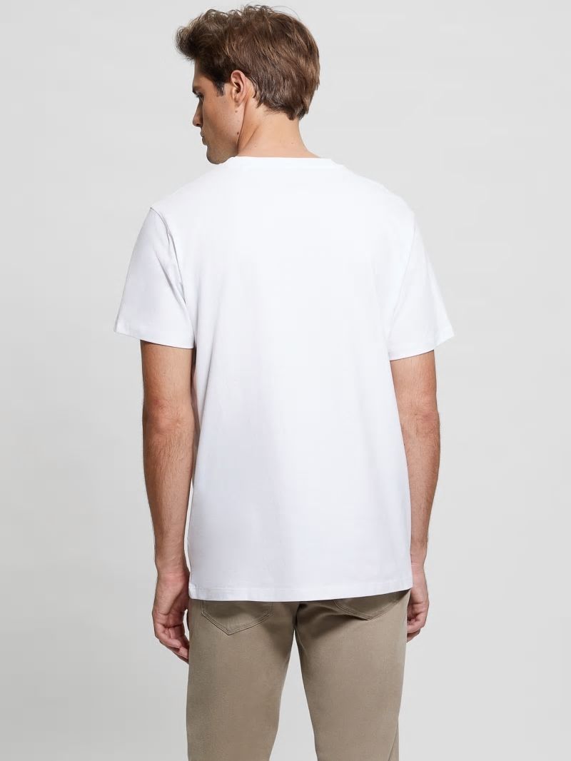 Guess Eco Logo Bird Tee - Pure White Guess Eco Logo Bird Tee - Pure White