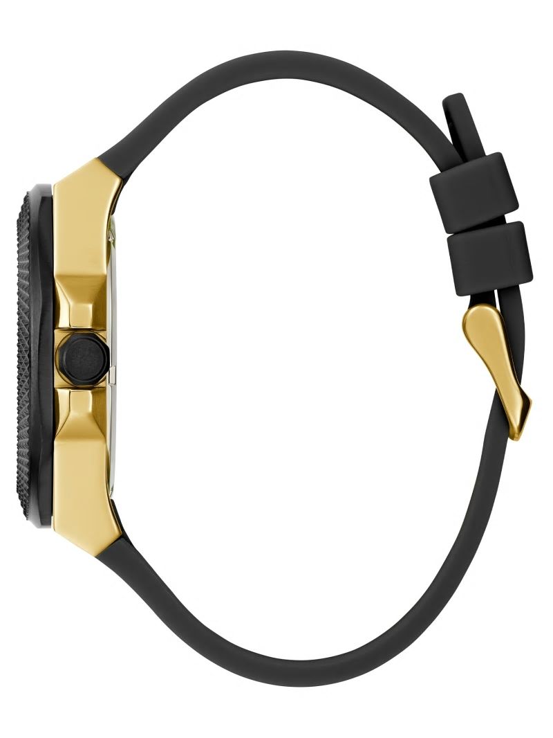 Guess Black Silicone Multifunctional Watch - Black Snakeskin Guess Black Silicone Multifunctional Watch - Black Snakeskin