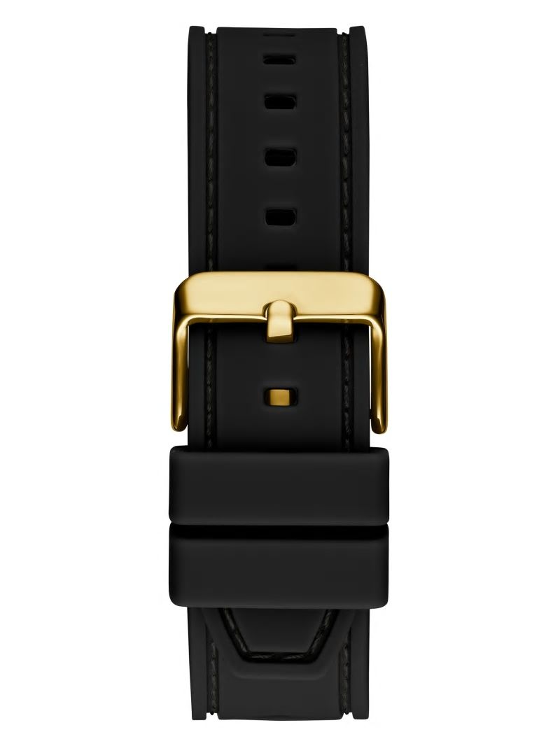 Guess Black Silicone Multifunctional Watch - Black Snakeskin Guess Black Silicone Multifunctional Watch - Black Snakeskin