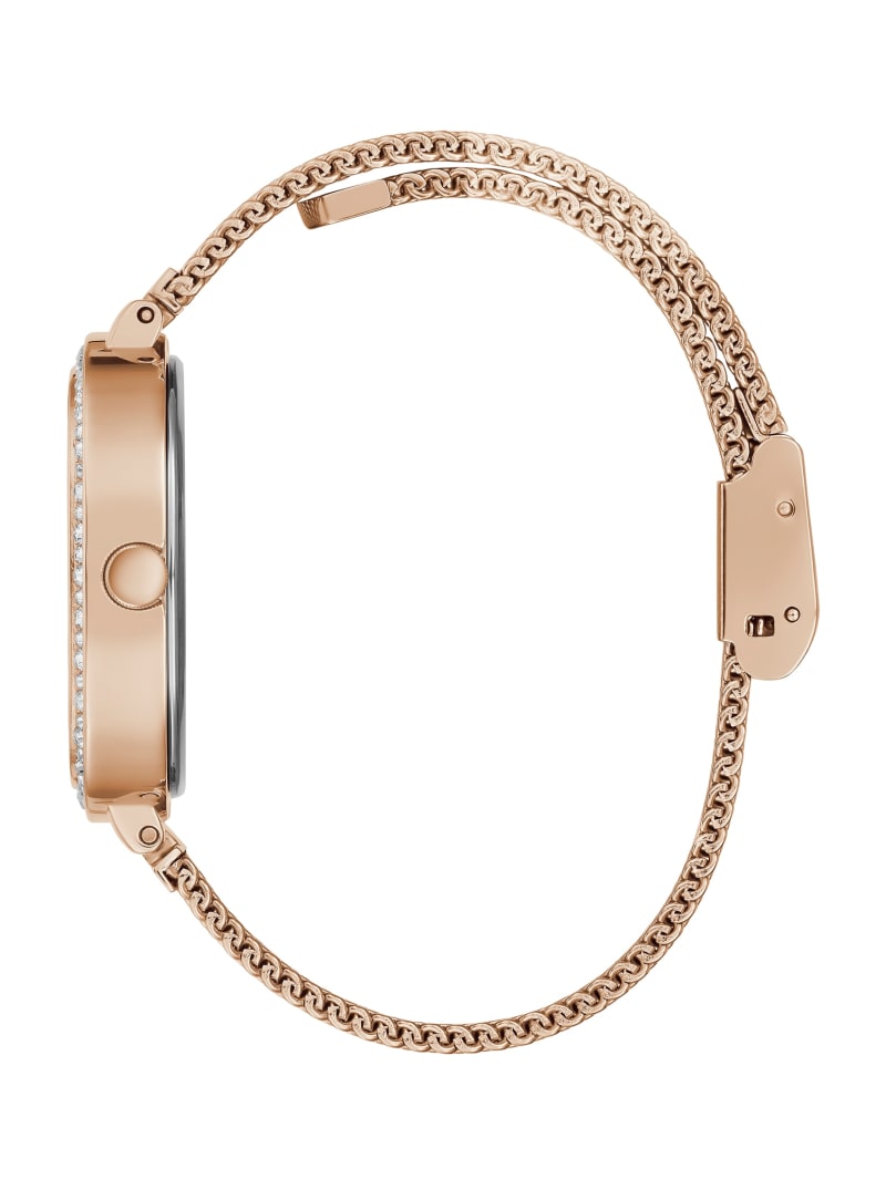 Guess Rose Gold-Tone Mesh Analog Watch - Rose Gold Guess Rose Gold-Tone Mesh Analog Watch - Rose Gold