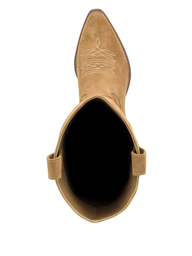 Guess Ginnifer Knee High Cowboy Boots - Medium Brown Guess Ginnifer Knee High Cowboy Boots - Medium Brown