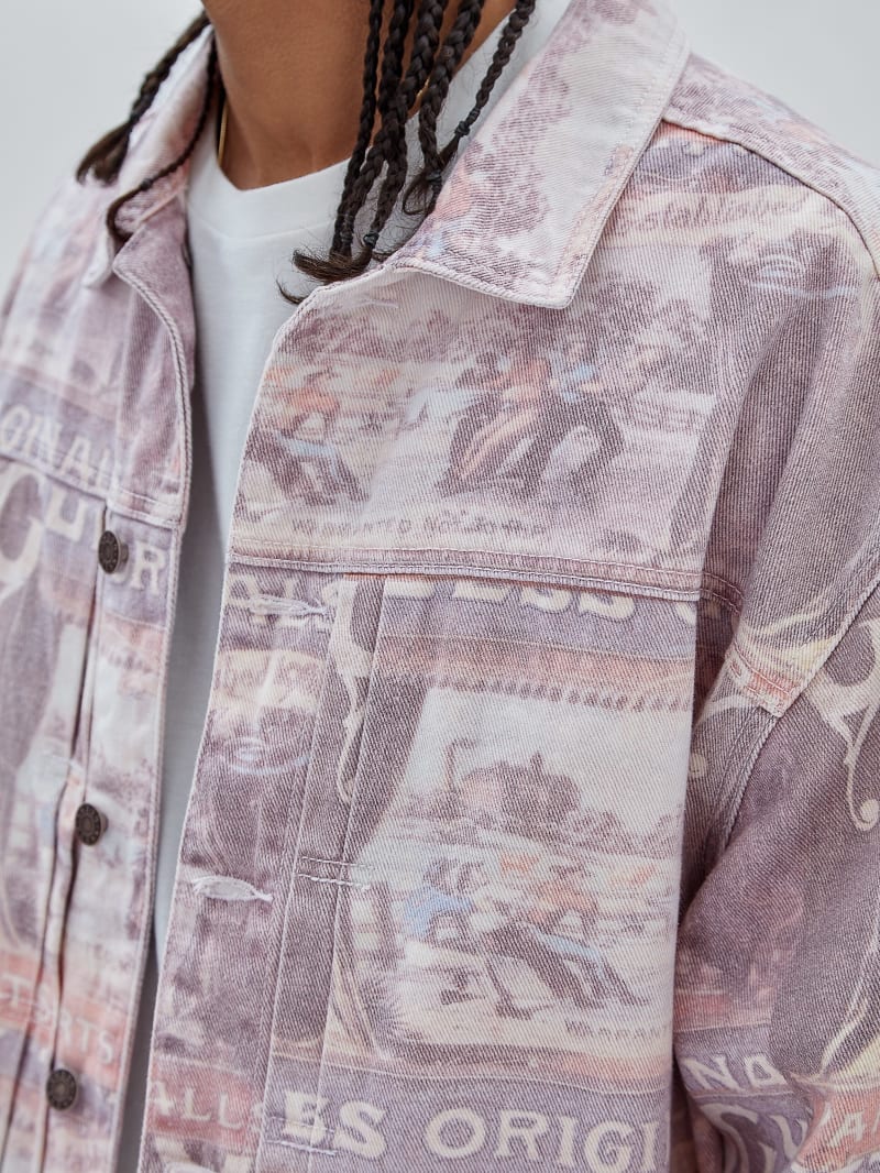 Guess GUESS Originals Ranch Studio Jacket - Vintage Ranch Print Guess GUESS Originals Ranch Studio Jacket - Vintage Ranch Print