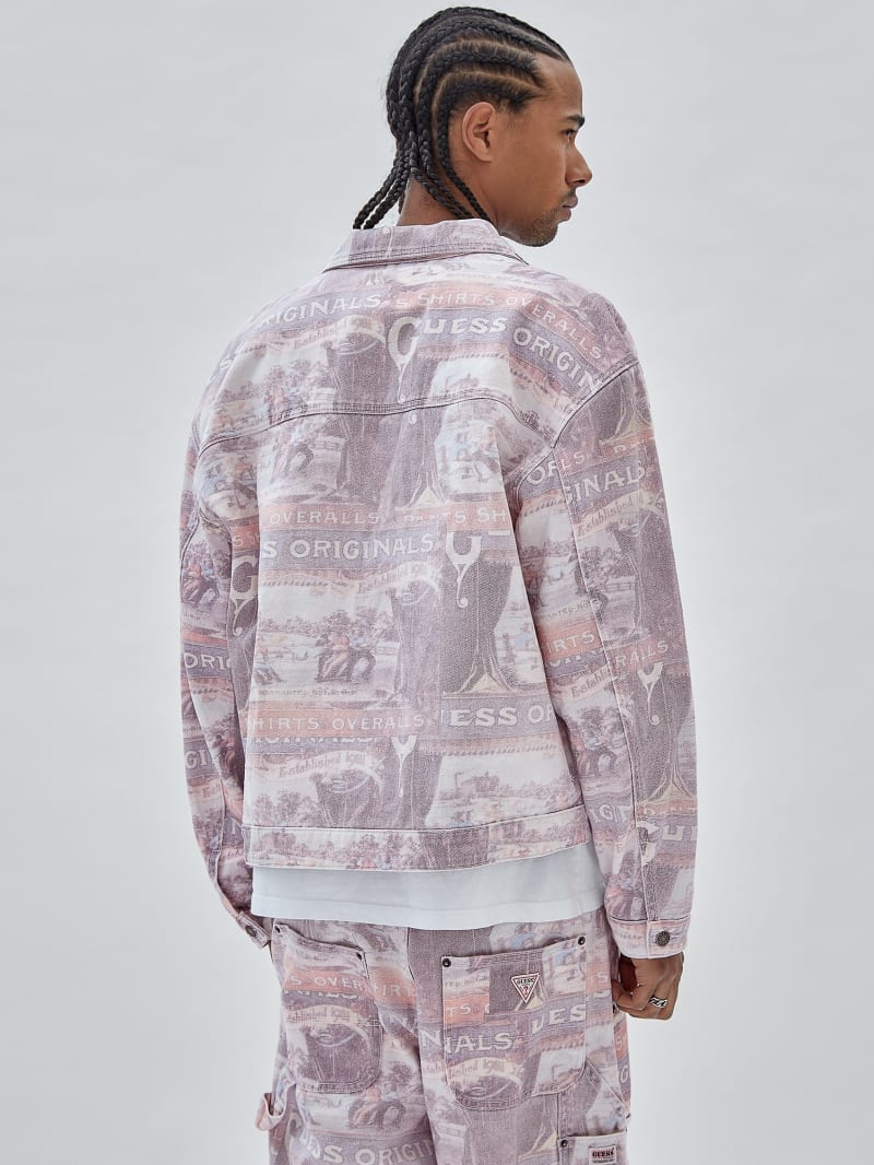 Guess GUESS Originals Ranch Studio Jacket - Vintage Ranch Print Guess GUESS Originals Ranch Studio Jacket - Vintage Ranch Print