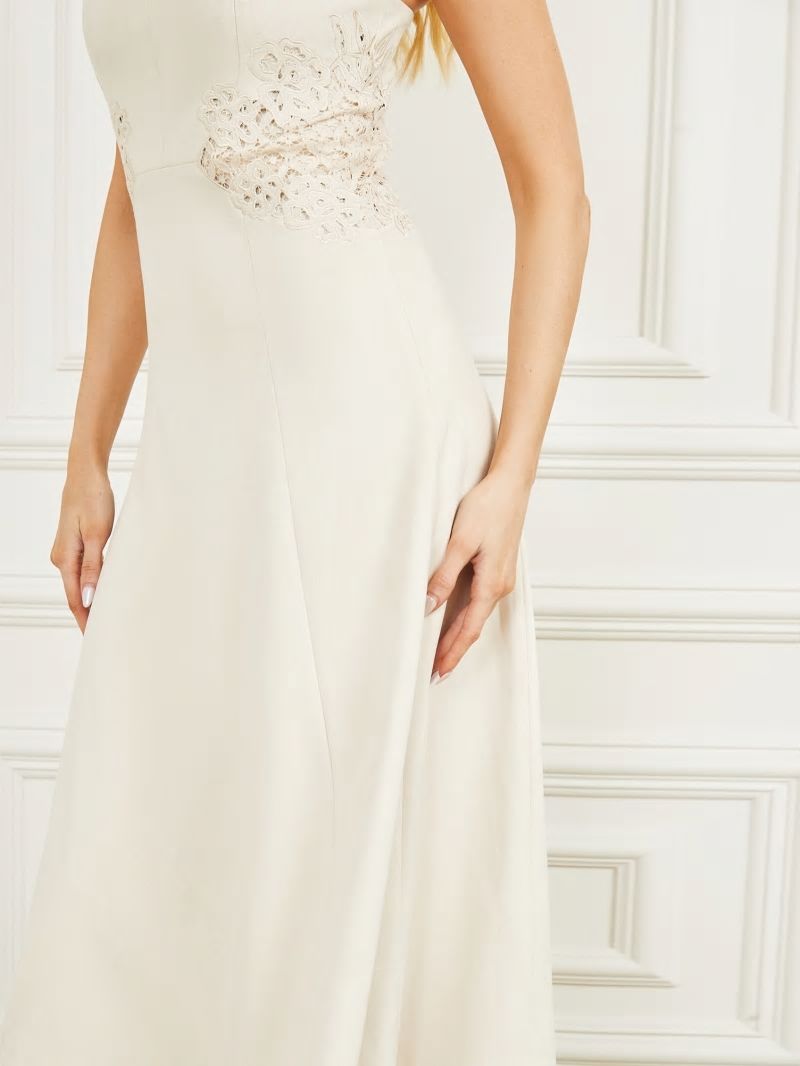 Guess Lorraine Sleeveless Dress - Ivory Bone Guess Lorraine Sleeveless Dress - Ivory Bone