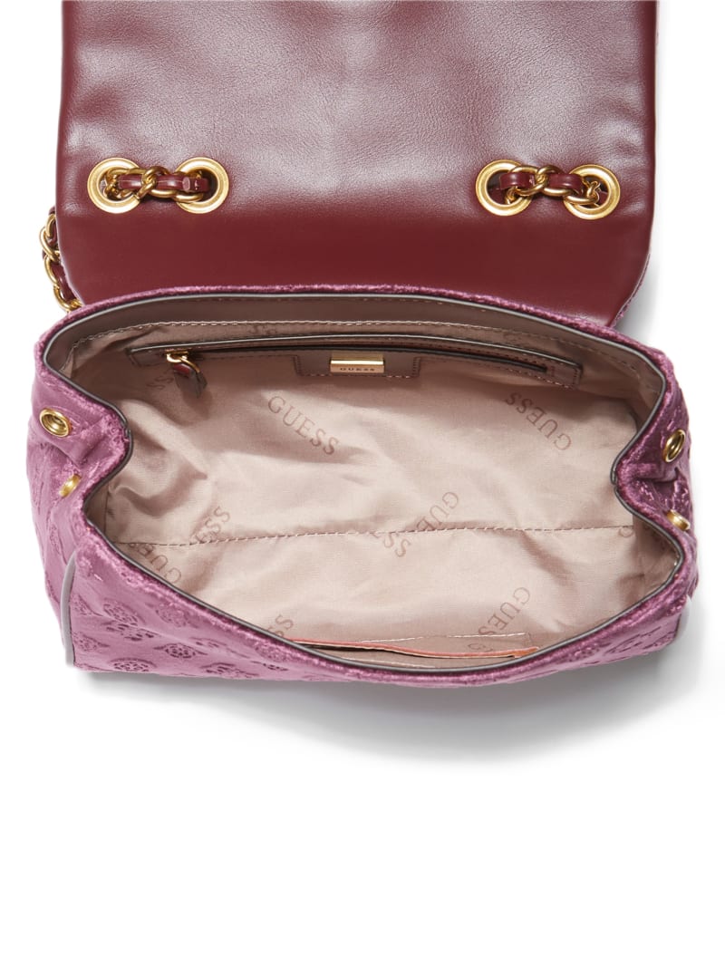 Guess Kimi Logo Convertible Crossbody - Plu Guess Kimi Logo Convertible Crossbody - Plu