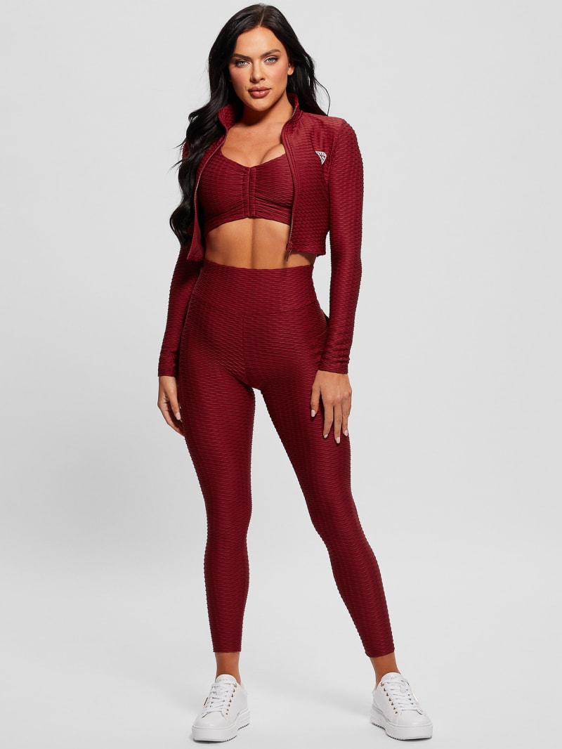 Guess Eco Delma Active Zip Jacket - Autumn Spice Guess Eco Delma Active Zip Jacket - Autumn Spice