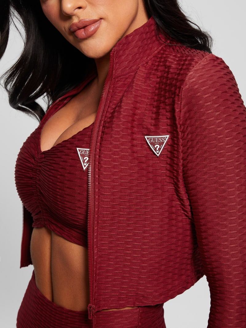 Guess Eco Delma Active Zip Jacket - Autumn Spice Guess Eco Delma Active Zip Jacket - Autumn Spice
