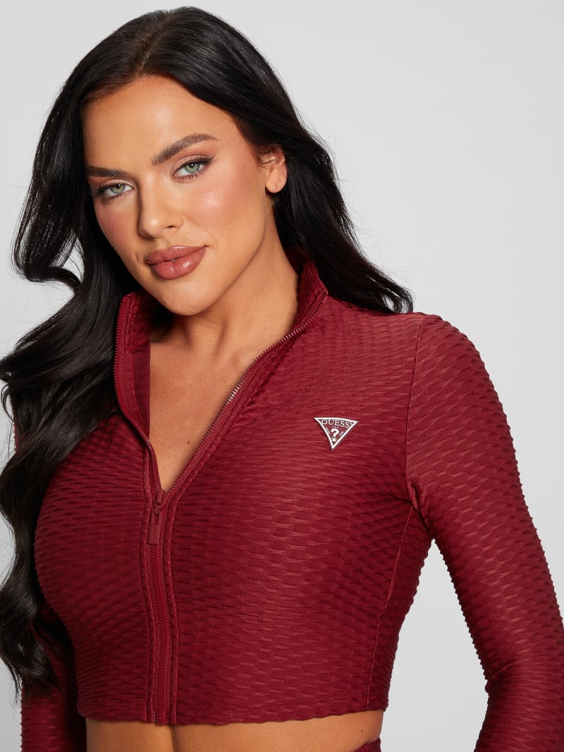 Guess Eco Delma Active Zip Jacket - Autumn Spice Guess Eco Delma Active Zip Jacket - Autumn Spice