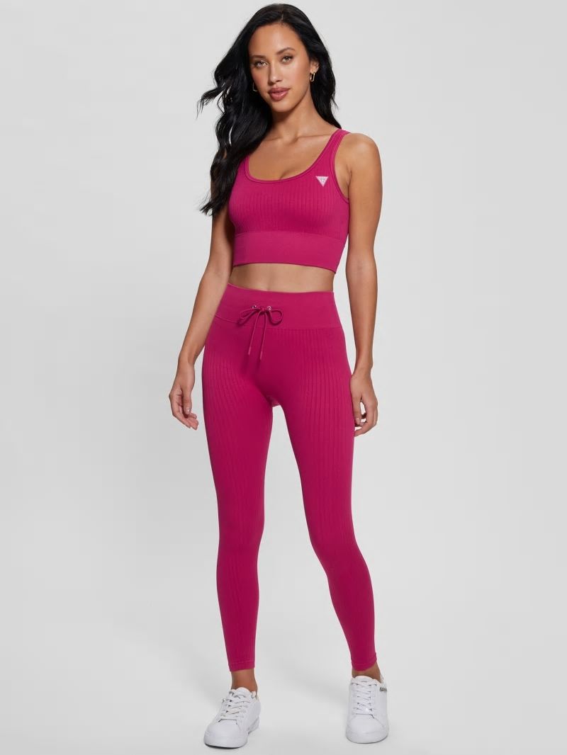 Guess Seamless Ribbed Leggings - Private Purple Guess Seamless Ribbed Leggings - Private Purple