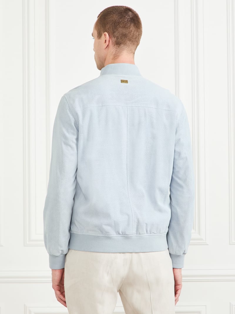 Guess Suede Flight Jacket - Funny Blue Guess Suede Flight Jacket - Funny Blue