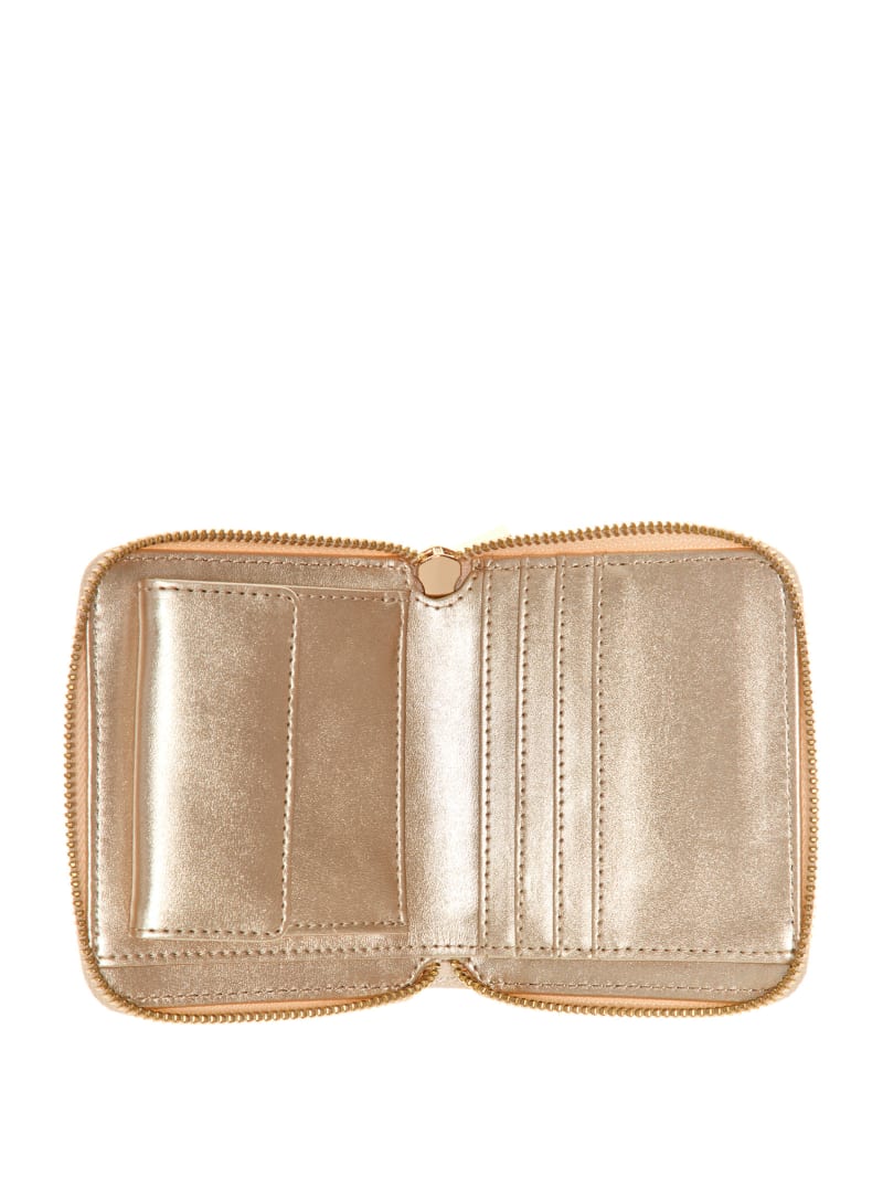 Guess Laryn Small Zip-Around Wallet - Cognac Guess Laryn Small Zip-Around Wallet - Cognac