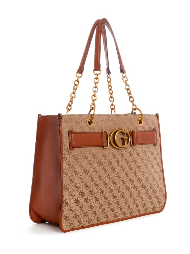 Guess Aviana Tote - Latte/Cognac Guess Aviana Tote - Latte/Cognac