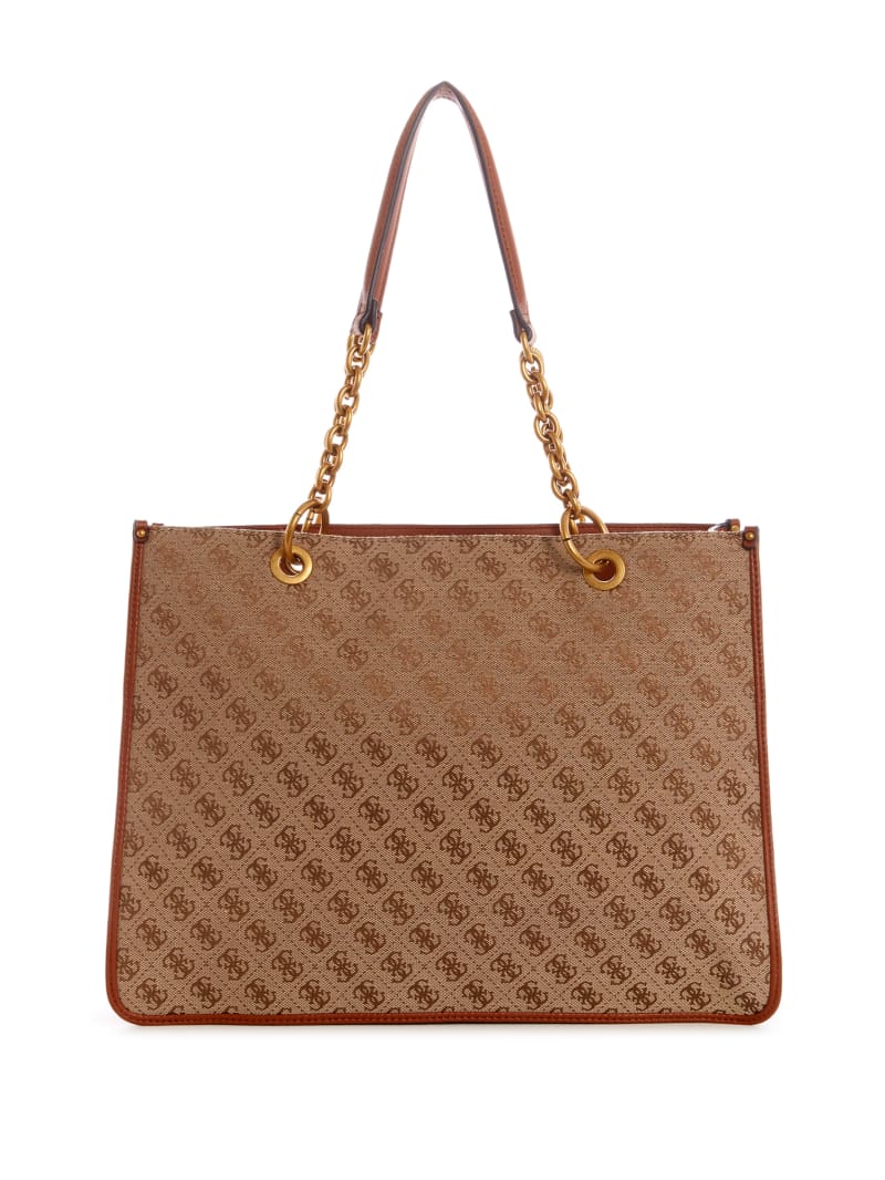 Guess Aviana Tote - Latte/Cognac Guess Aviana Tote - Latte/Cognac