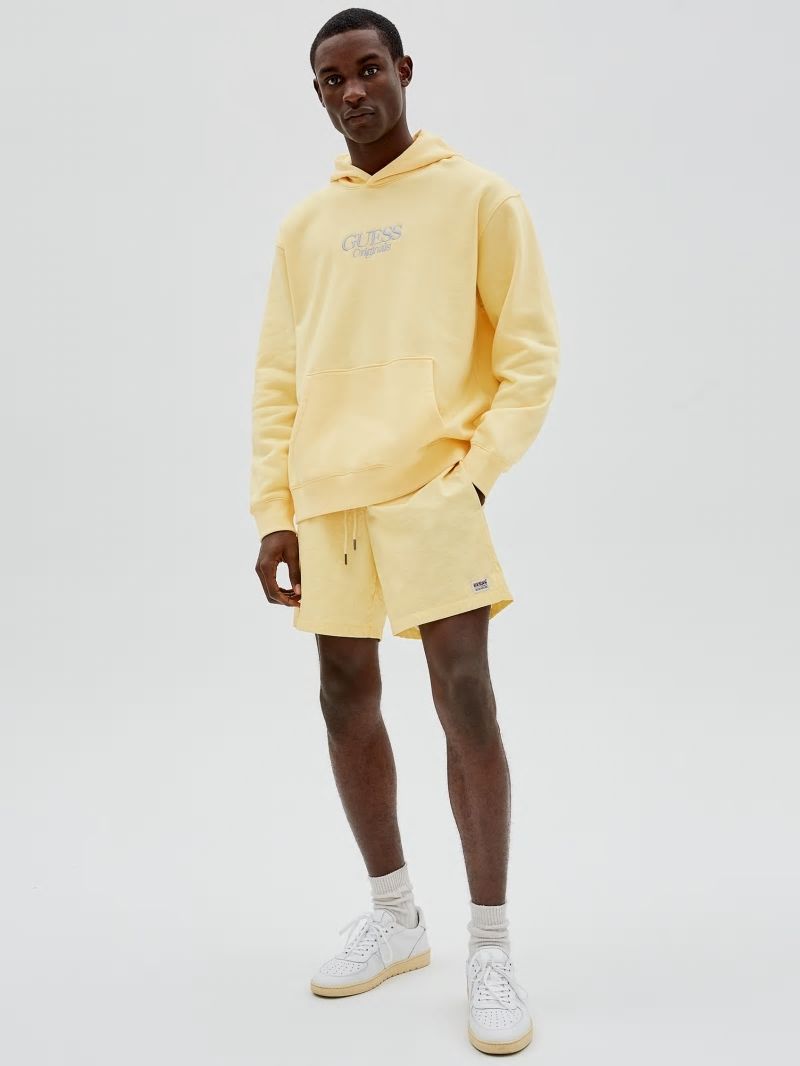Guess GUESS Originals Logo Hoodie - Butter Corn Guess GUESS Originals Logo Hoodie - Butter Corn