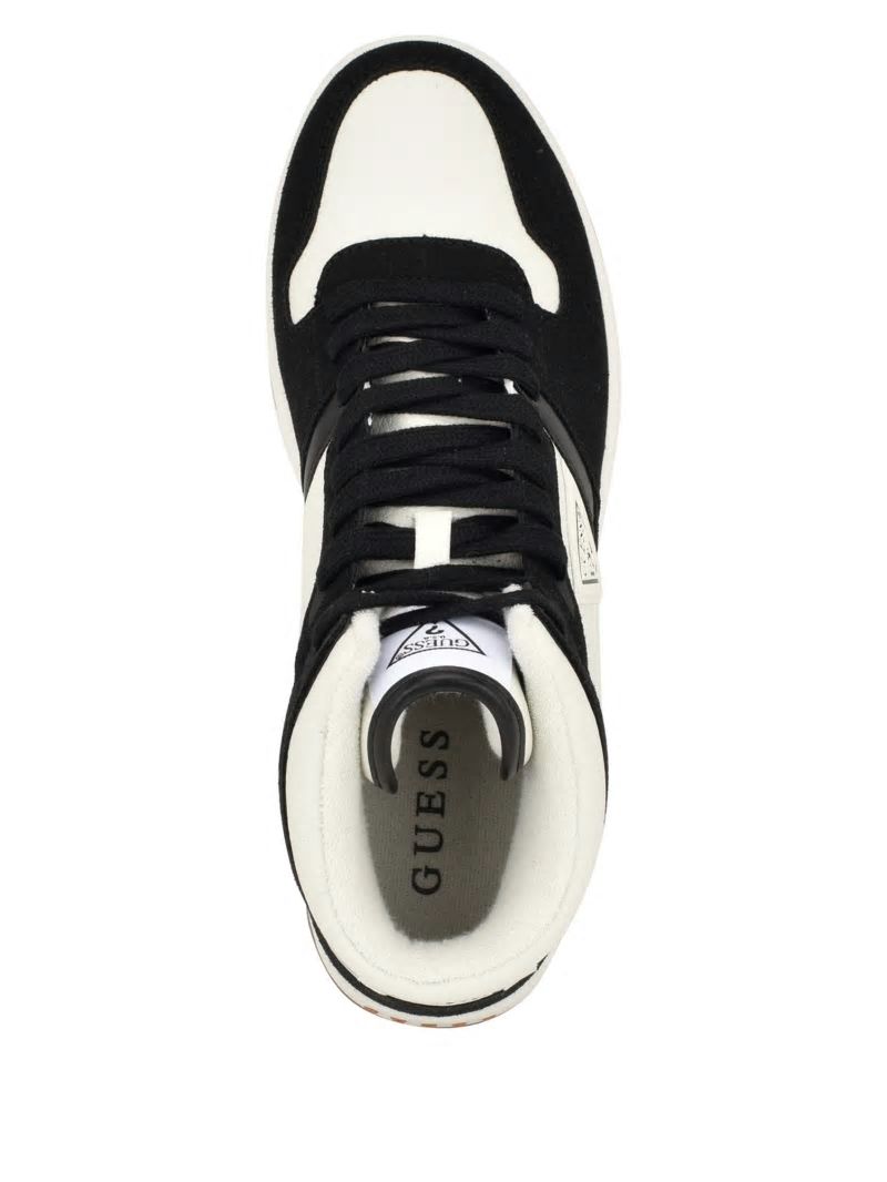 Guess Tristo Triangle High-Top Sneakers - Black 001 Guess Tristo Triangle High-Top Sneakers - Black 001