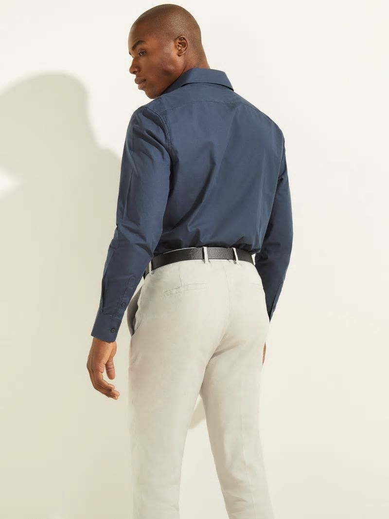 Guess William Shirt - Silk Blue Guess William Shirt - Silk Blue