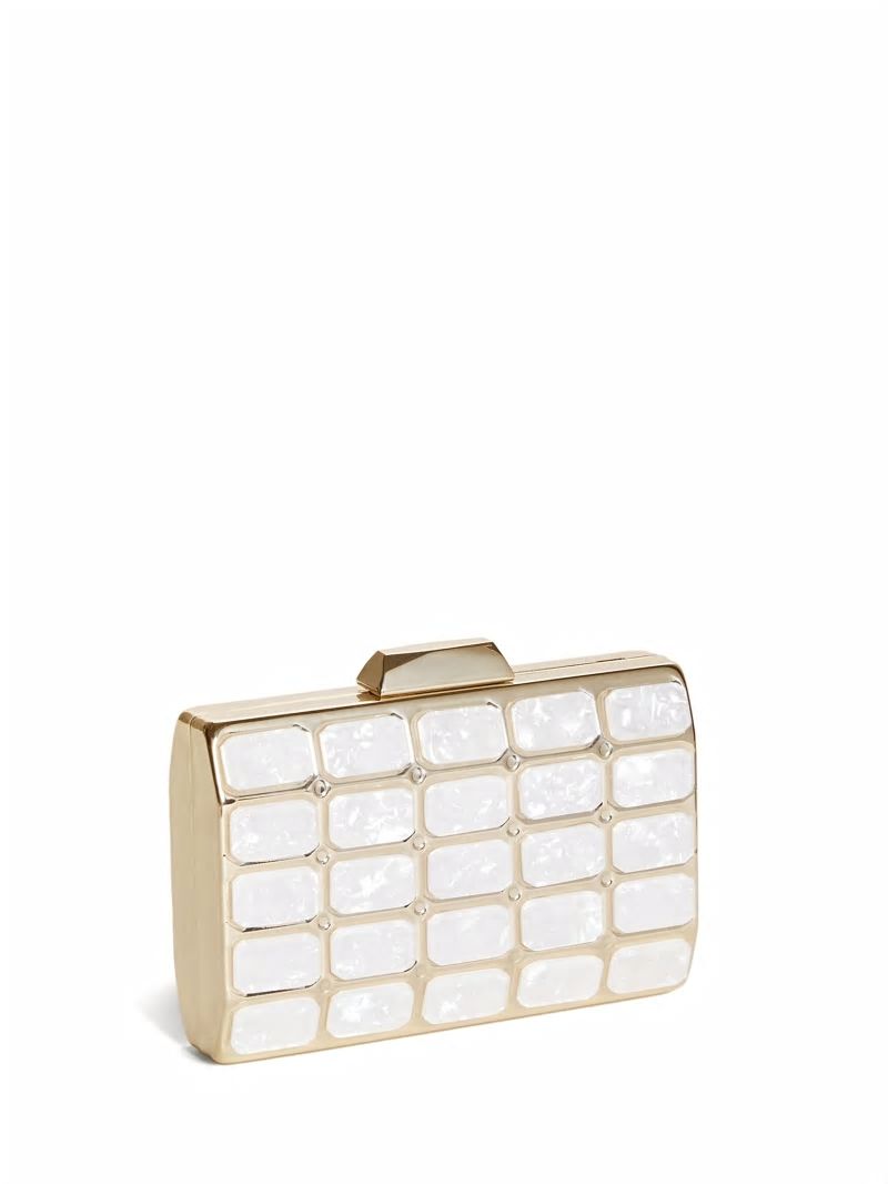 Guess La Pearla Clutch - Ivory Guess La Pearla Clutch - Ivory