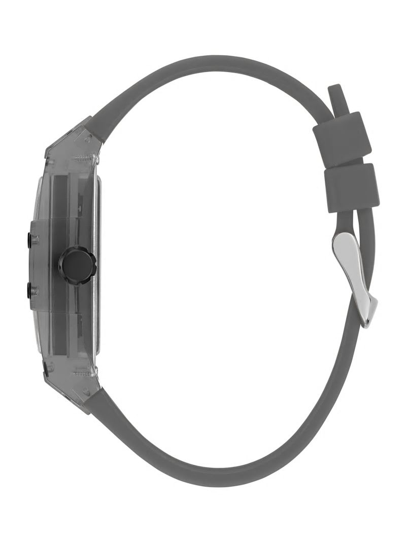 Guess Gray Plastic and Silicone Multifunction Watch - Grey Guess Gray Plastic and Silicone Multifunction Watch - Grey