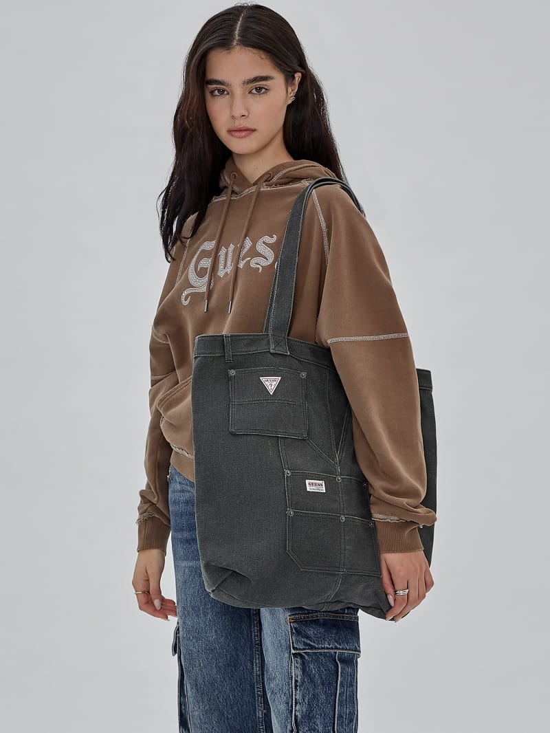 Guess GUESS Originals Canvas Tote - Black Guess GUESS Originals Canvas Tote - Black