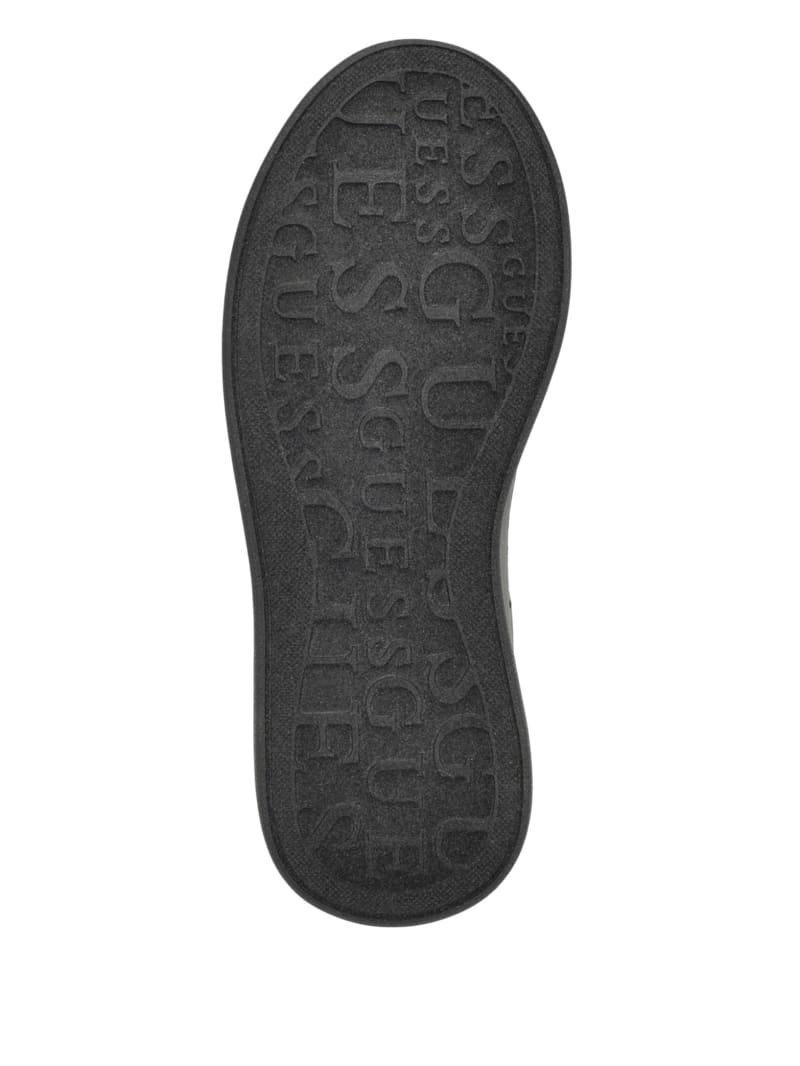 Guess Cleva Contrasting Low-Top Sneakers - White Graffiti Guess Cleva Contrasting Low-Top Sneakers - White Graffiti