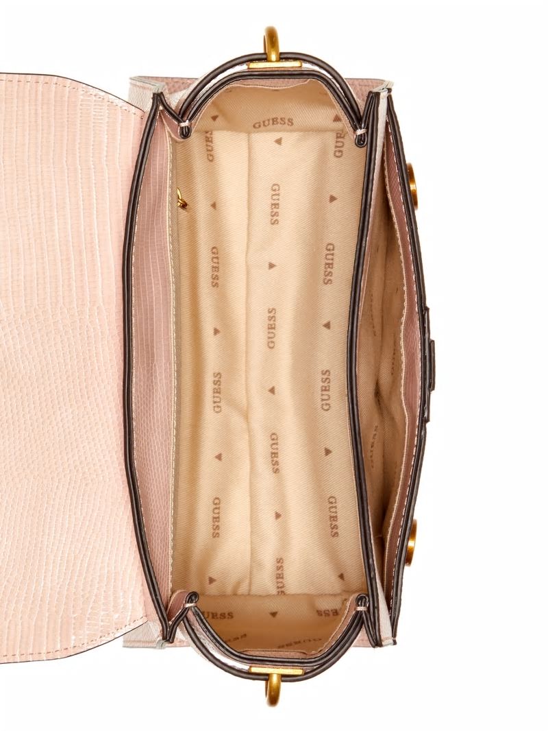 Guess Ginevra Textured Top Handle Crossbody - Light Rose Guess Ginevra Textured Top Handle Crossbody - Light Rose