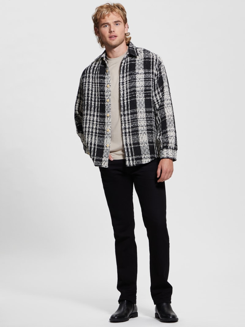 Guess Soyer Plaid Heavyweight Shirt - Salt White Multi Guess Soyer Plaid Heavyweight Shirt - Salt White Multi