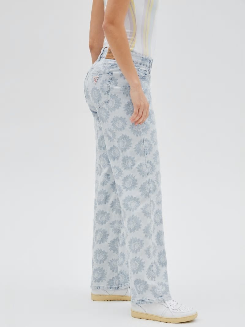 Guess GUESS Originals Daisy Wide-Leg Jeans - Floral Print Guess GUESS Originals Daisy Wide-Leg Jeans - Floral Print