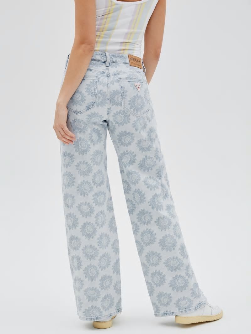 Guess GUESS Originals Daisy Wide-Leg Jeans - Floral Print Guess GUESS Originals Daisy Wide-Leg Jeans - Floral Print
